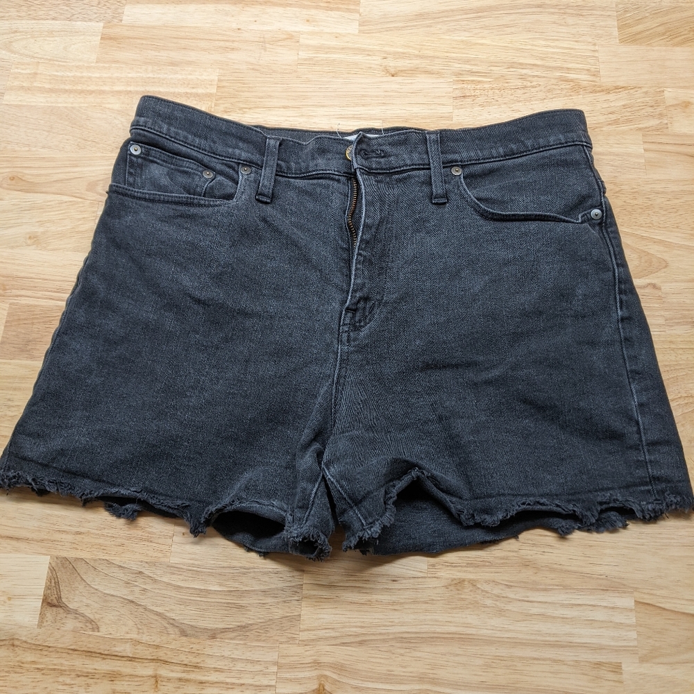 Madewell 31w faded black cutoff shorts